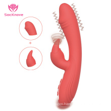 SacKnove Adult Female Powerful Vagina Dildo Rabbit Licking Massager Pussy g Spot Vibrator Sex Toys For Woman Rechargeable